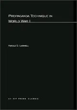 Cover of Propaganda technique in World War I