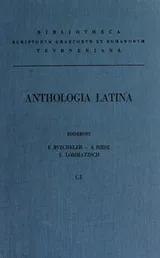 Cover of Anthologia Latina, sive, Poesis Latinae supplementum
