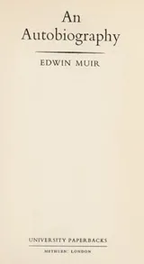 Cover of An autobiography