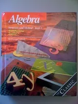 Cover of Algebra Structure And Method Book 1