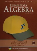 Cover of Elementary algebra