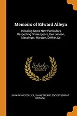 Cover of Memoirs of Edward Alleyn