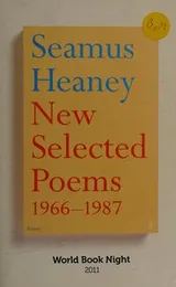 Cover of New selected poems 1966-1987