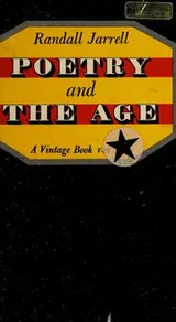 Cover of Poetry and the age
