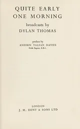 Cover of Quite early one morning