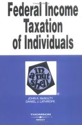 Cover of Federal income taxation of individuals in a nutshell