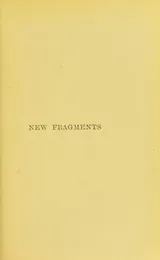 Cover of New fragments