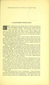 Cover of A Devonian headland