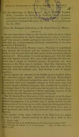 Cover of On the histology of Hydra fusca