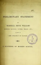 Cover of Preliminary statement