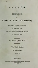 Cover of Annals of the reign of King George the third