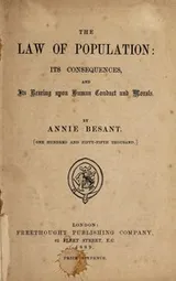 Cover of The law of population