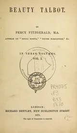 Cover of Beauty Talbot