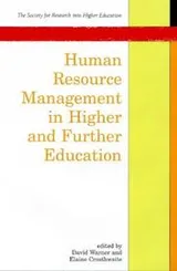 Cover of Human resource management in higher and further education