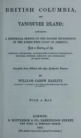 Cover of British Columbia and Vancouver Island