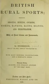 Cover of British rural sports