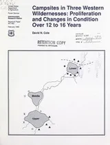 Cover of Campsites in three western wildernesses