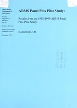 Cover of ARMS panel plus pilot study