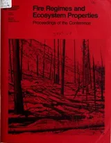 Cover of Fire regimes and ecosystem properties