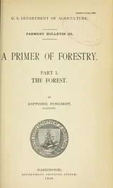Cover of A primer of forestry