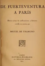 Cover of De Fuerteventura a París