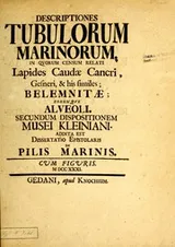 Cover of Descriptiones tubulorum marinorum