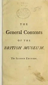 Cover of The general contents of the British museum, with remarks