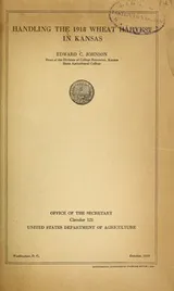 Cover of Handling the 1918 wheat harvest in Kansas