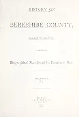 Cover of History of Berkshire County, Massachusetts