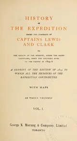 Cover of History of the expedition in command of Captains Lewis and Clark to the sources of the Missouri