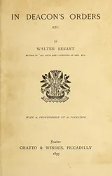 Cover of In deacon's orders, etc