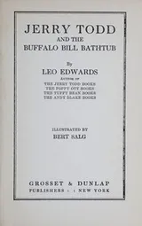 Cover of Jerry Todd and the Buffalo Bill bathtub