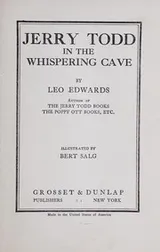 Cover of Jerry Todd in the whispering cave