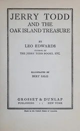 Cover of Jerry Todd and the Oak Island treasure