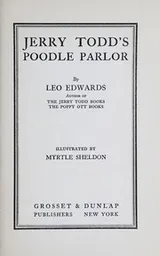 Cover of Jerry Todd's poodle parlor