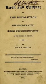 Cover of Laon and Cythna, or, The revolution of the golden city