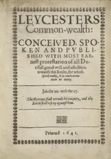 Cover of Leycesters common-wealth