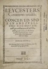 Cover of Leycesters common-wealth