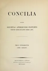 Cover of Libri Carolini, sive, Caroli Magni Capitulare de imaginibus
