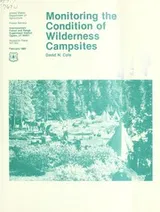 Cover of Monitoring the condition of wilderness campsites