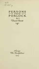 Cover of Persons from Porlock