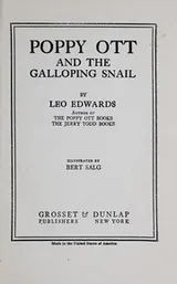 Cover of Poppy Ott and the galloping snail