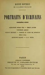 Cover of Portraits d'écrivains...