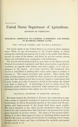 Cover of Practical assistance to farmers, lumbermen, and others in handling forest lands