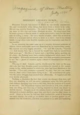 Cover of President Lincoln's humor