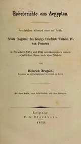 Cover of Reiseberichte aus Aegypten