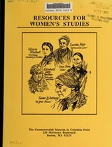 Cover of Resources for women's studies