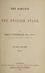 Cover of The romance of the English stage