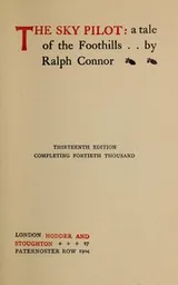 Cover of The sky pilot