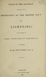 Cover of State of the Question Relating to the Protection of the British Navy from Lightning